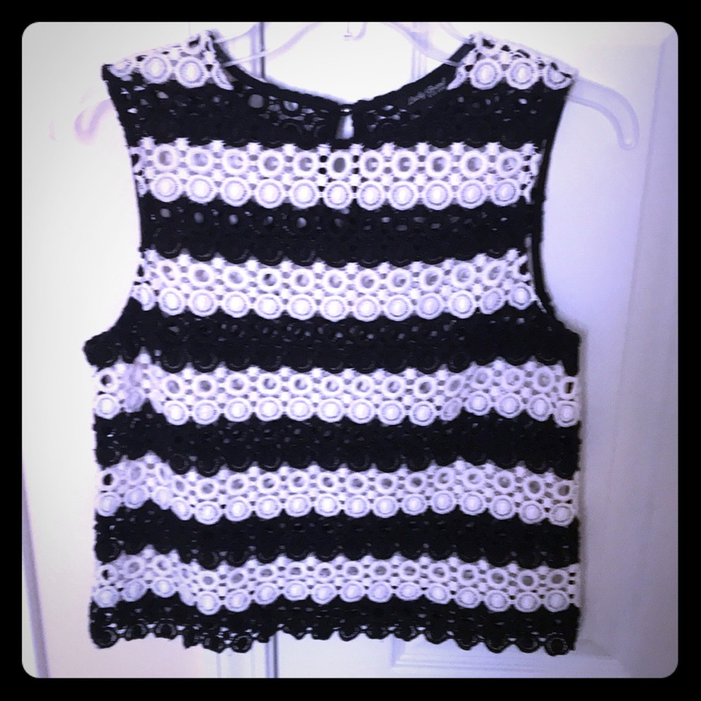 Lucky Brand crochet top.